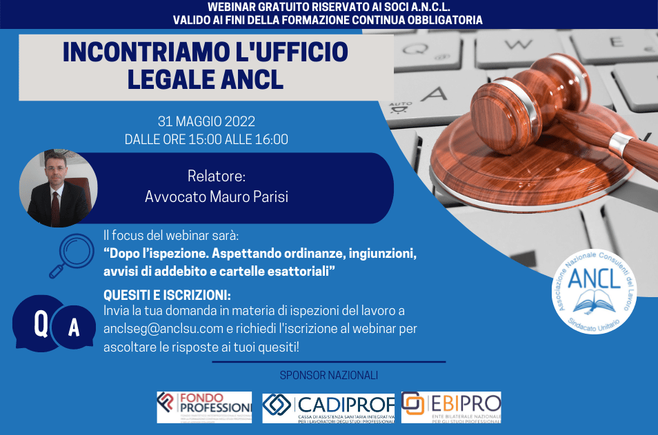 Incontriamo ufficio legale ANCL 31.5.2022